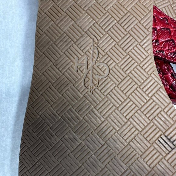 Cole Haan Snake Embossed Sandals Red Women's Size 8B - Picture 6 of 6